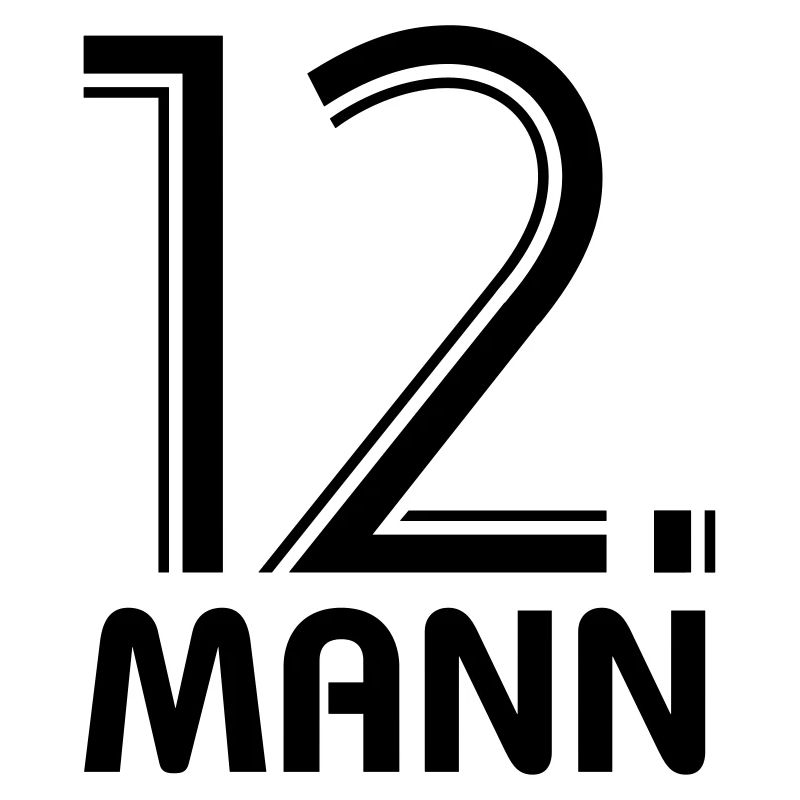 Fußball Fan – 12. Mann – Hinter deiner Mannschaft