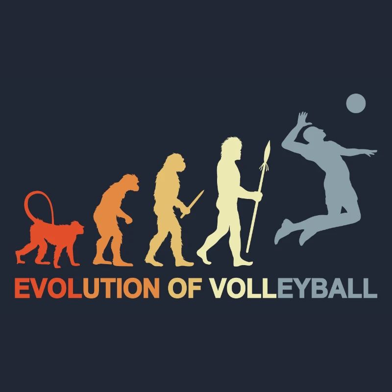 Evolution eines Volleyballspielers