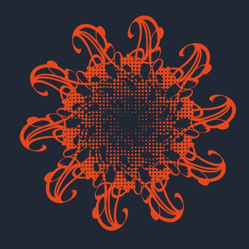 Random patterns rotated and dotted