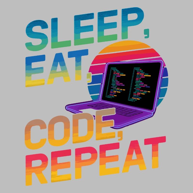 Sleep Eat Code Repeat Geschenk für Coder