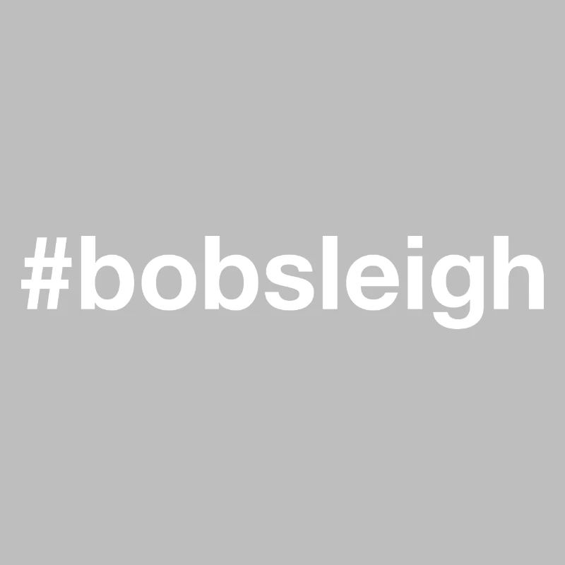 Bobsleigh Bobfahren Hashtag