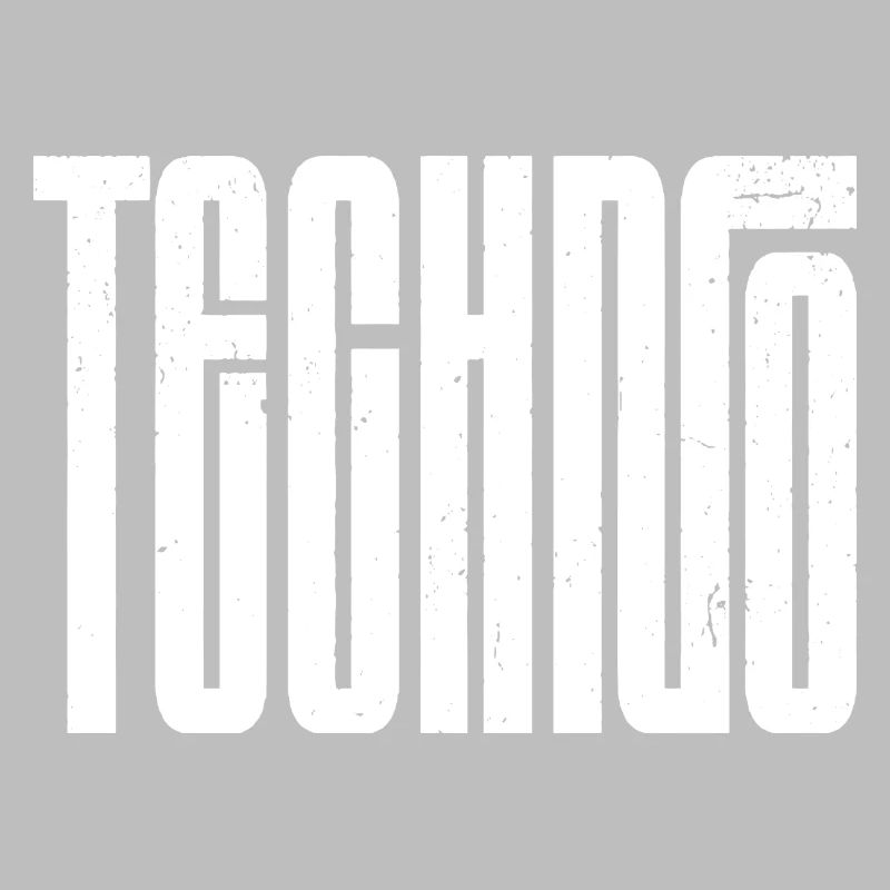 Typographie rétro techno audacieuse