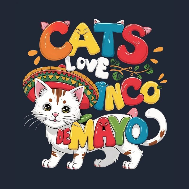 Fiesta Cat sur le thème du Cinco de Mayo
