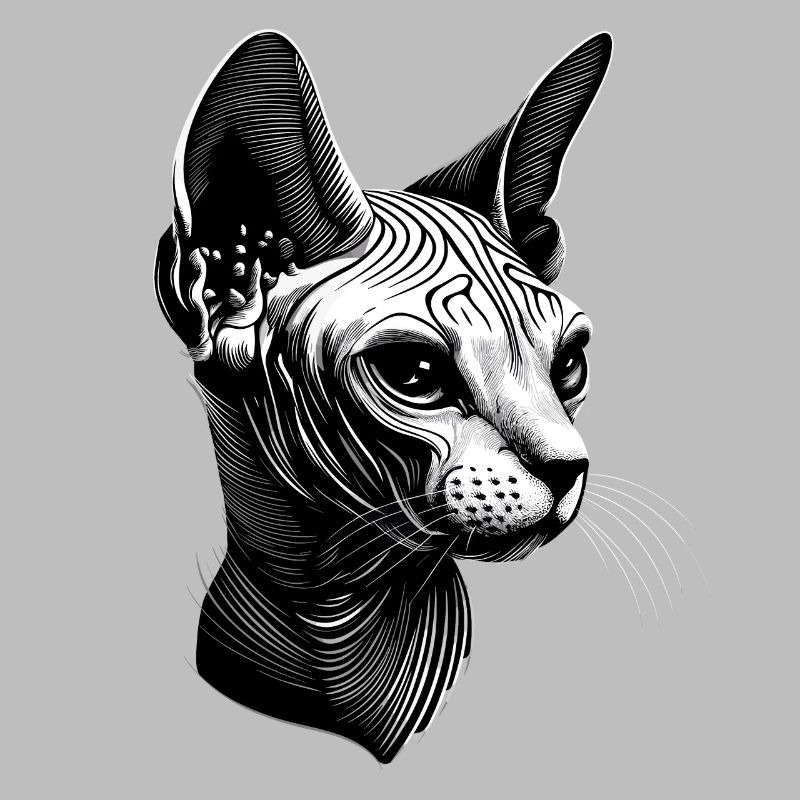 Chat Sphynx Chat Sphynx Chat Canadien Mignon Sphinx