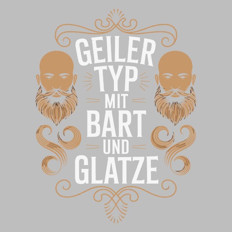 guy with beard & bald head beard wearer