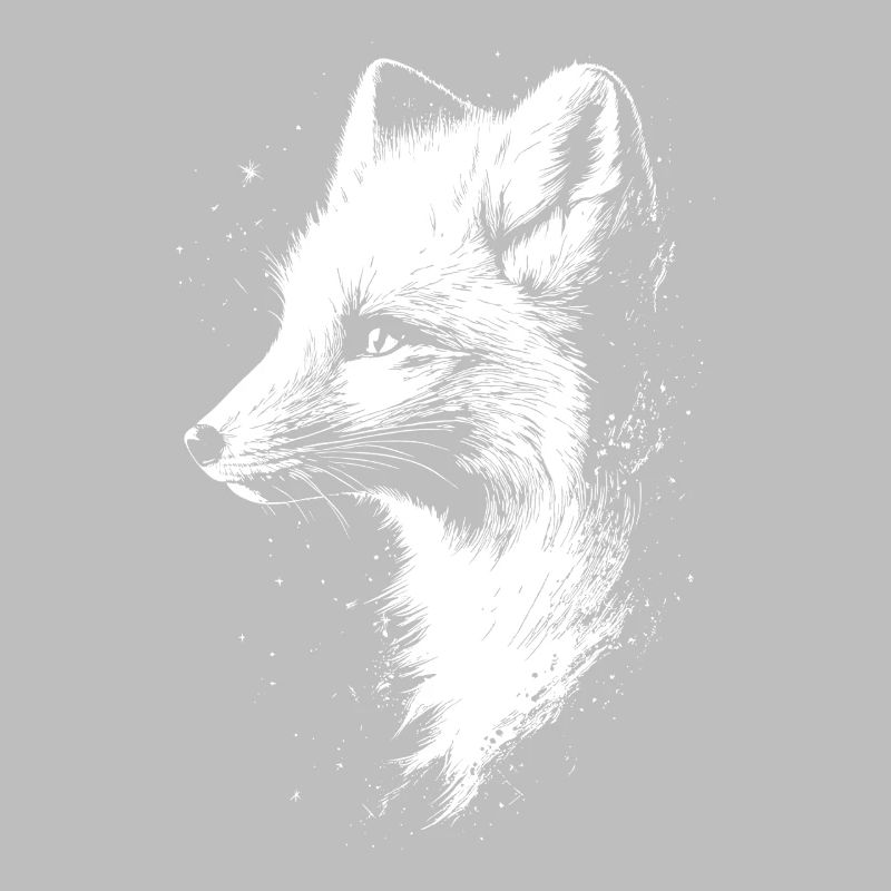 Polarfuchs Schneefuchs Eisfuchs Süßer Weißer Fuchs