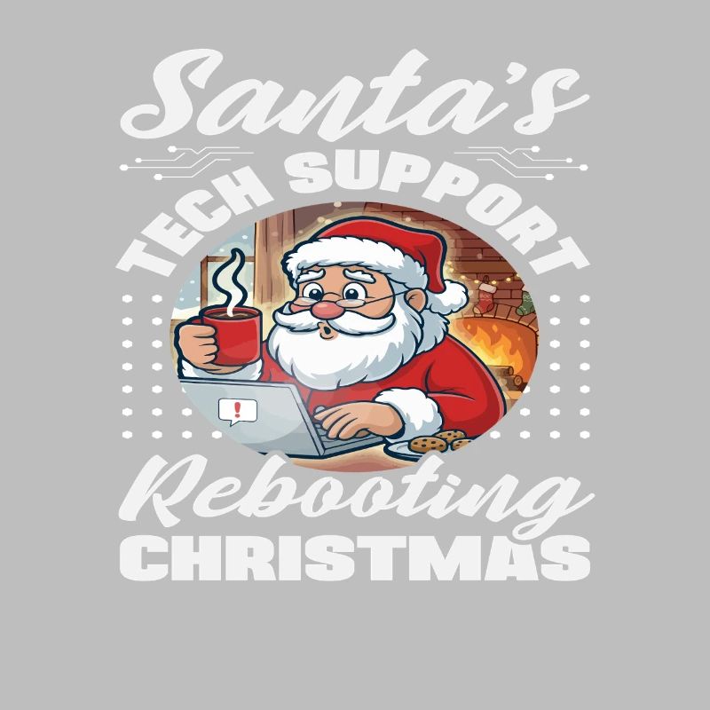 Weihnachtsmann Tech Support Weihnachten IT