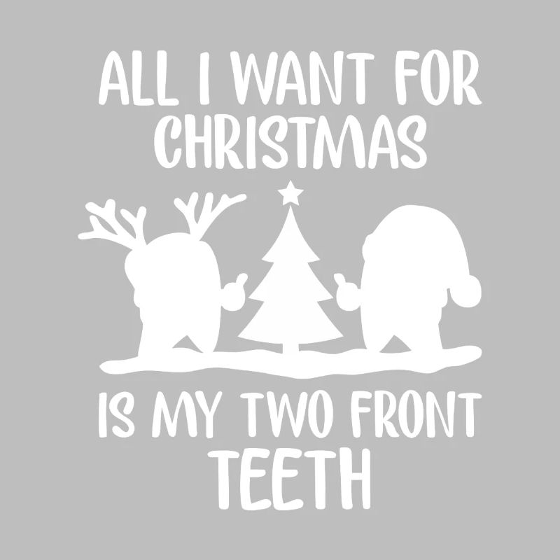 Two Front Teeth Christmas Tee