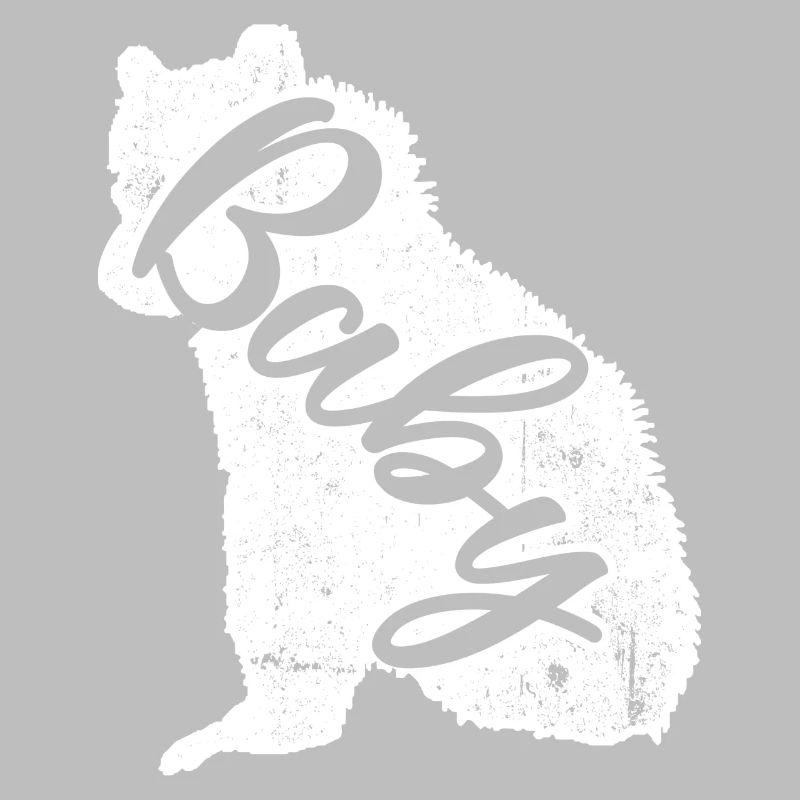 Bébé script chien sur fourrure blanche
