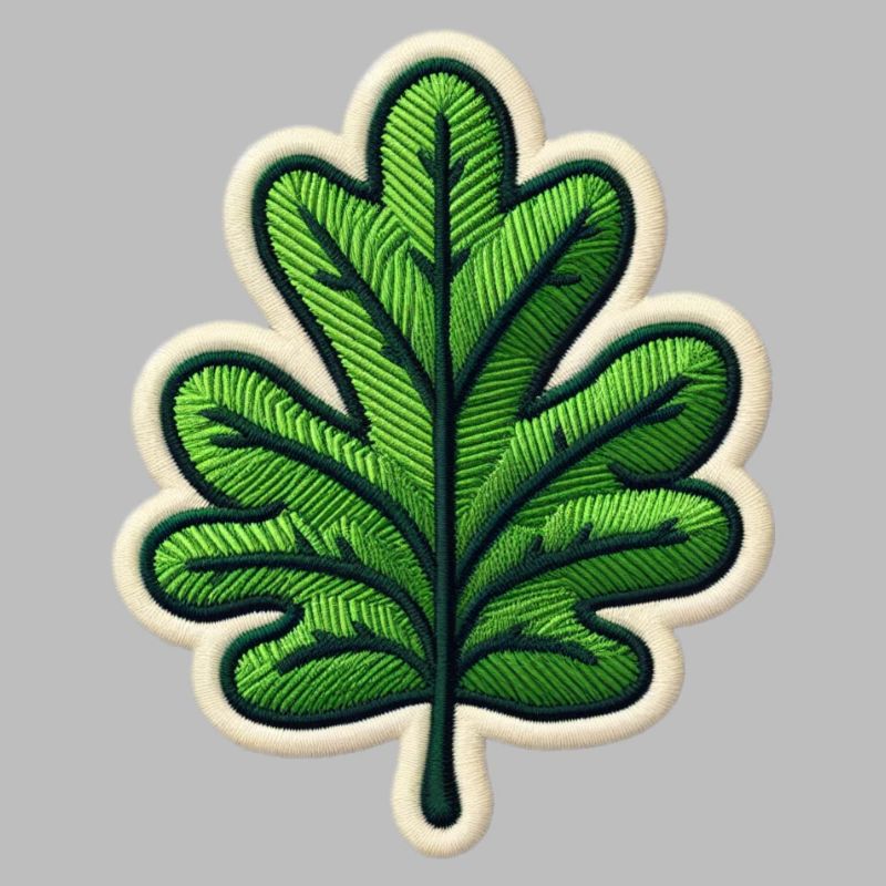 Grünes Blatt Patch