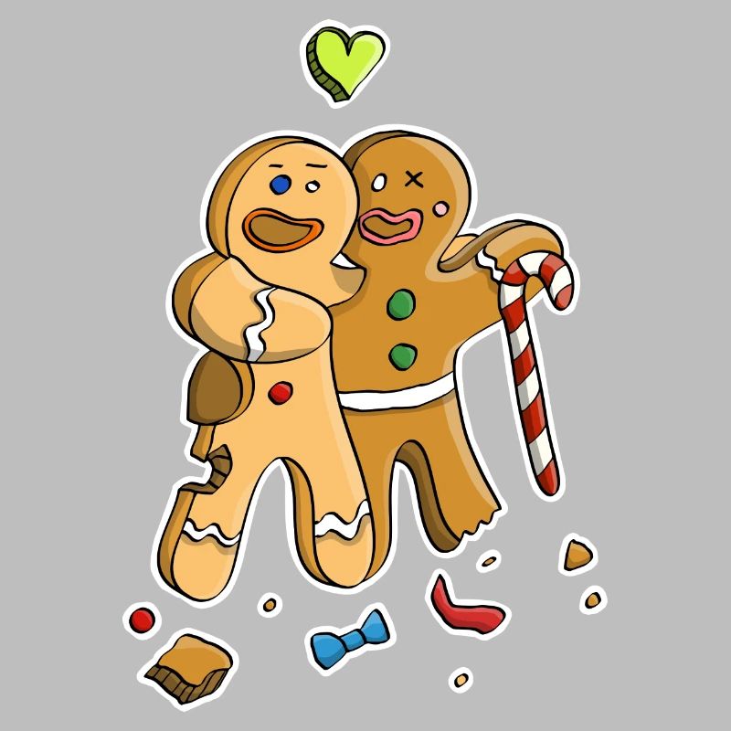 Lebkuchenmann/ Figuren Freundschaft & Streit