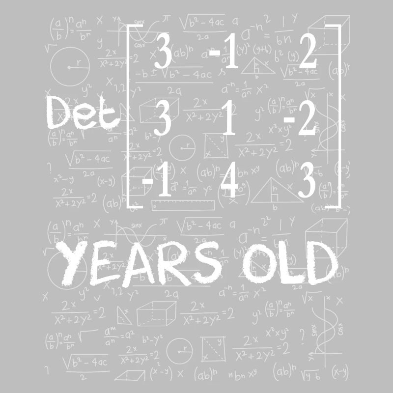66th birthday 66 years matrix determinant