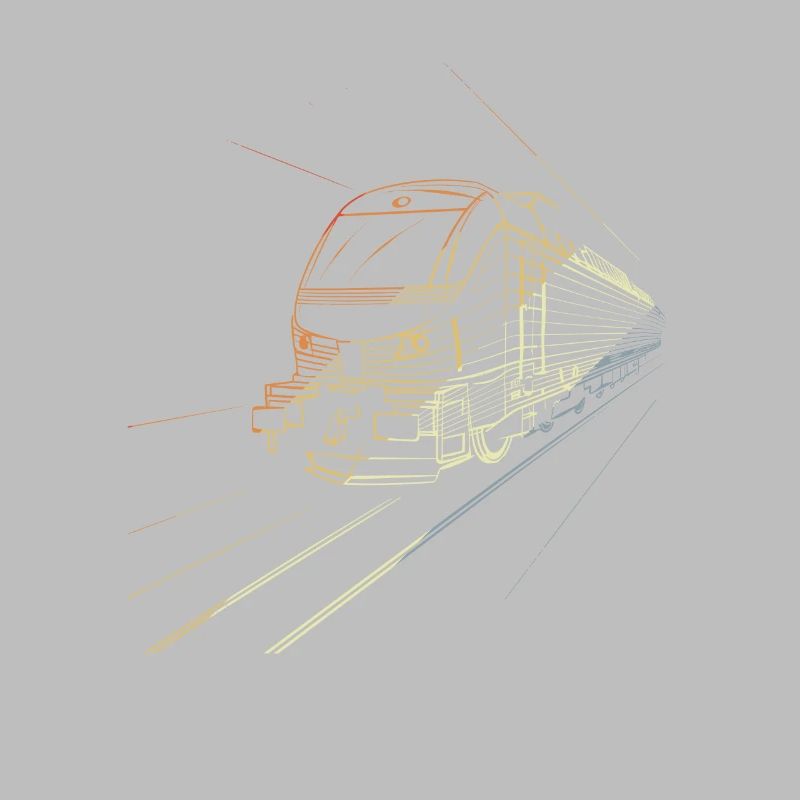 Train Sketch 90s Look