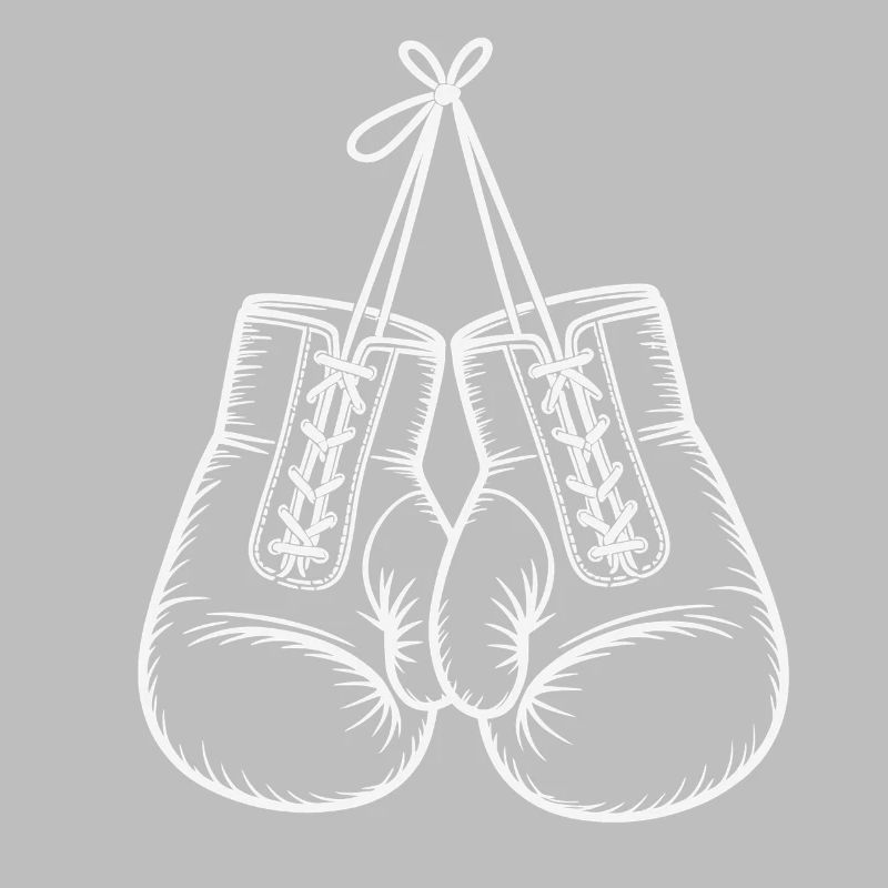 Duo de gants de boxe peints à la main