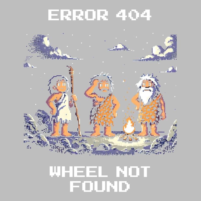 Error 404: Wheel missing | Stone Age Humor