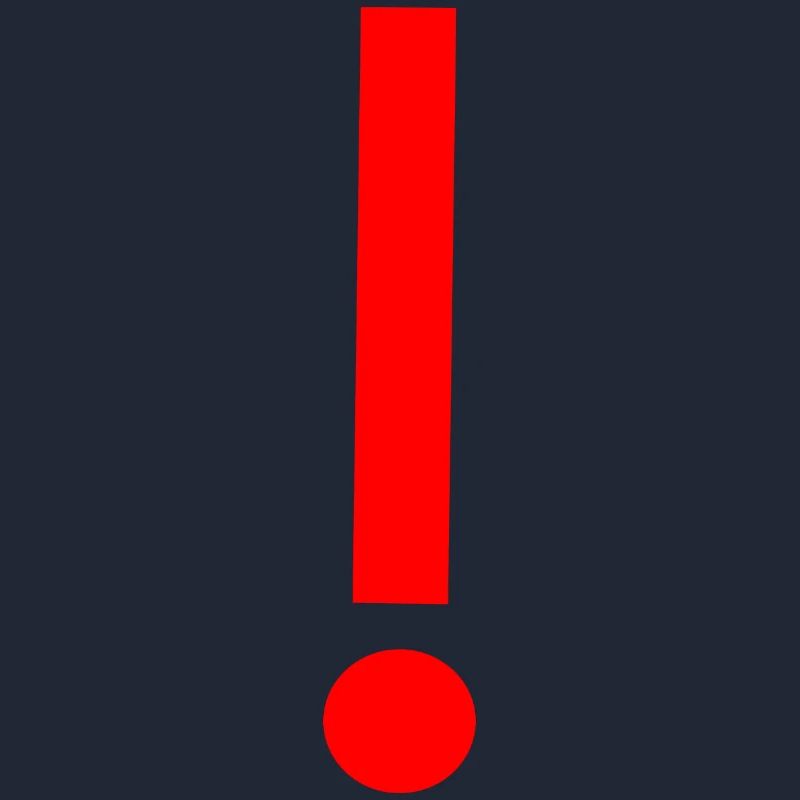 Red exclamation mark, template, pattern