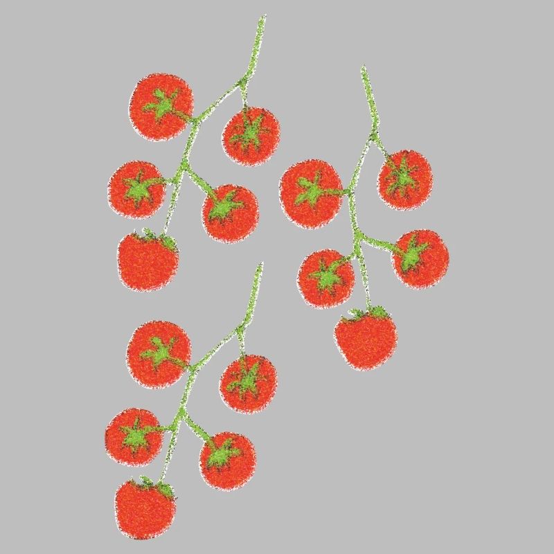 Impressionnisme du Buisson de tomate