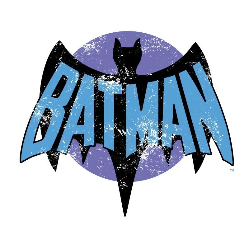 DC Comics Batman Logo Rétro Look Usé