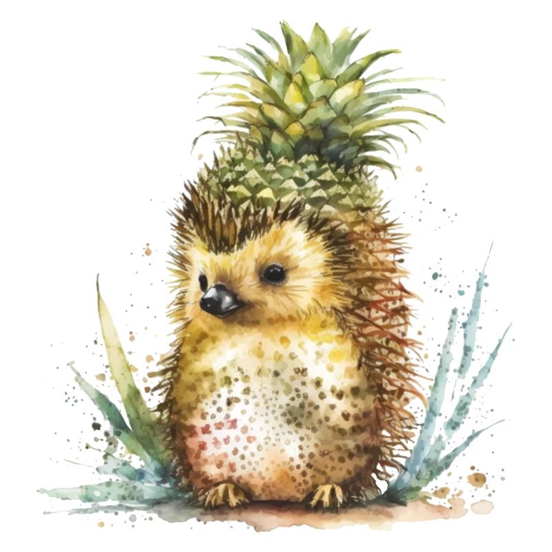 Tropical pineapple hedgehog