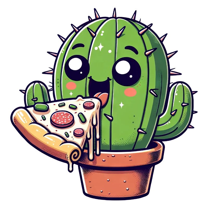 Cute Cactus Pizza Comic