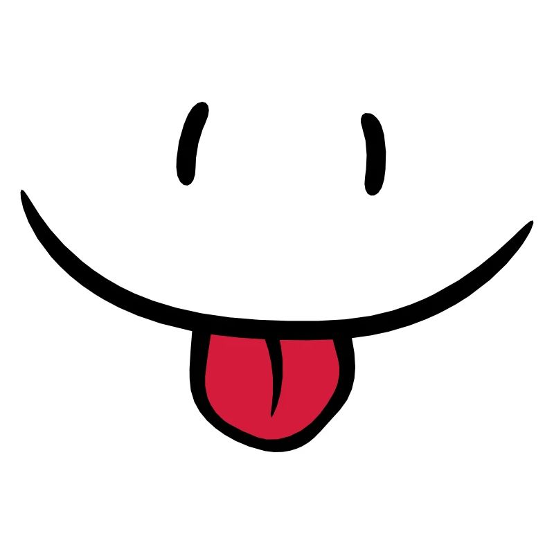 Visage comique effronté