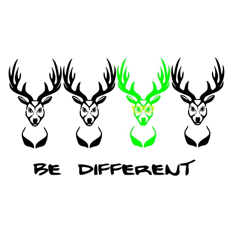 Be different! Un cerf Nerd Geek 3c