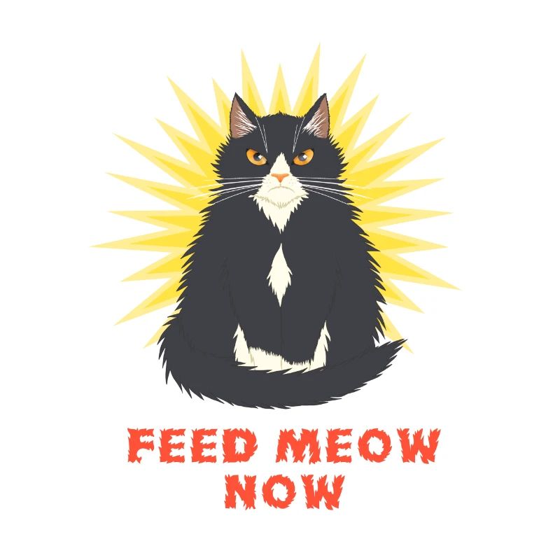 Feed Meow Now - Drôle de chat smoking agacé