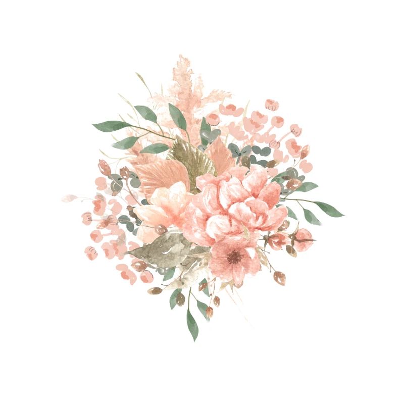 Floral boho style
