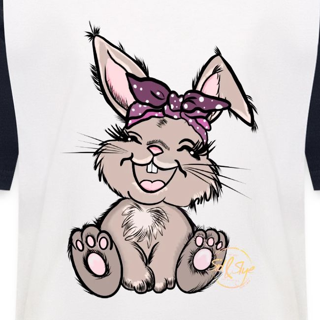 Süßer Hase mit Schleife