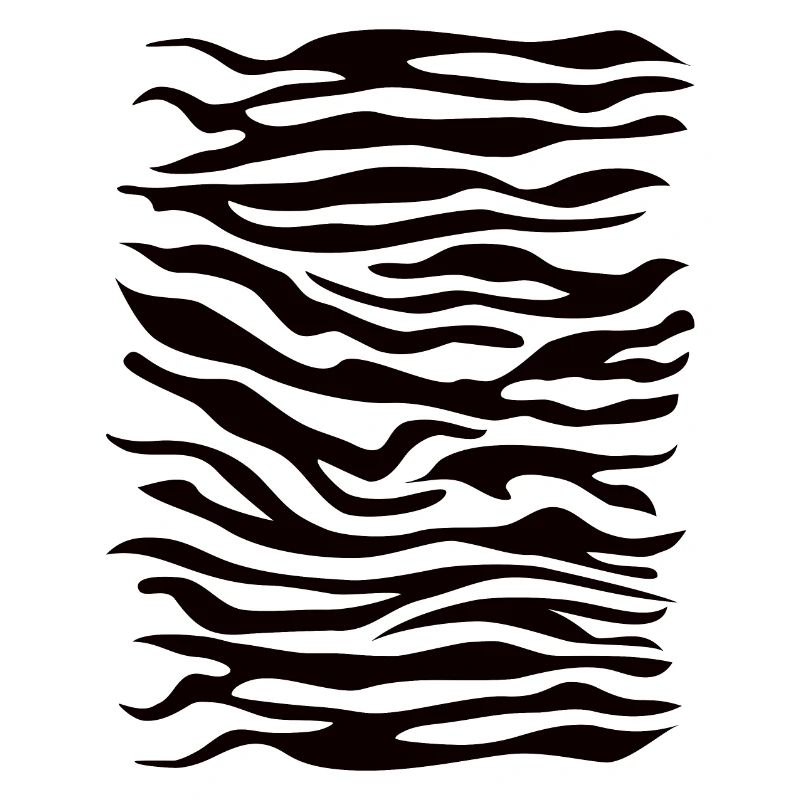 Zebra mønster sort