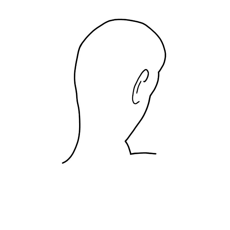 Kopf Hinterkopf Glatze