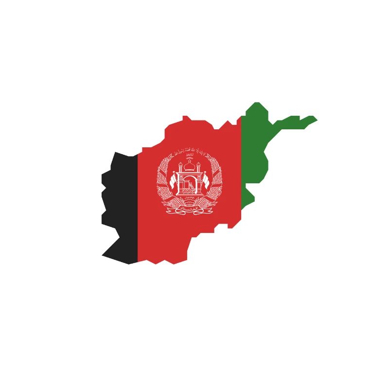 Conception de la carte du drapeau afghan