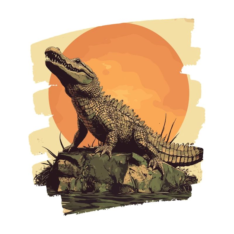 Crocodile Retro