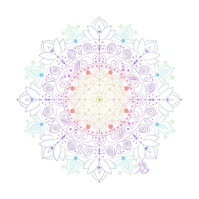 Glowing Mandala Pattern