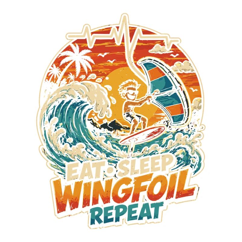 Wingfoil Wave Rider Sunset