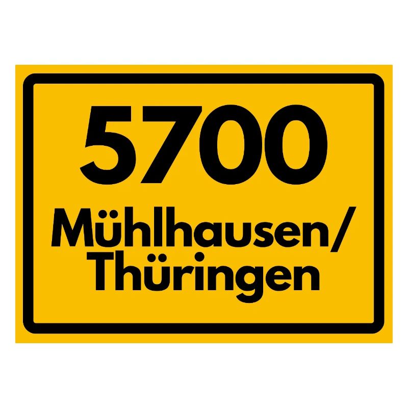 ANCIEN CODI POSTAL 5700 MÜHLHAUSEN THURINGIA