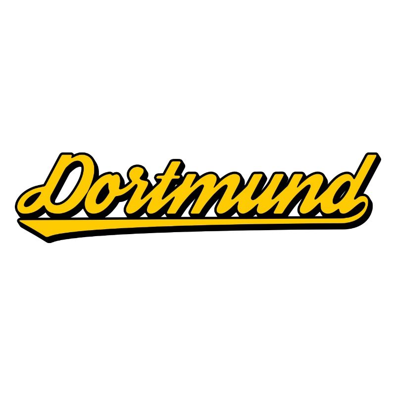 Lettrage Dortmund Jaune noir