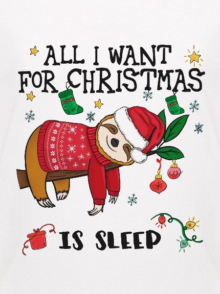 Faultier mit Weihnachtspullover