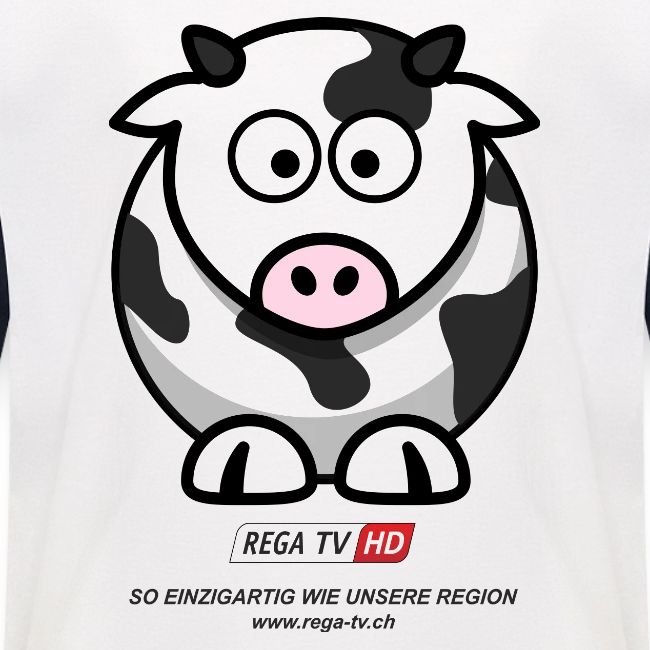 REGA-TV: Kuh, schwarzer Text