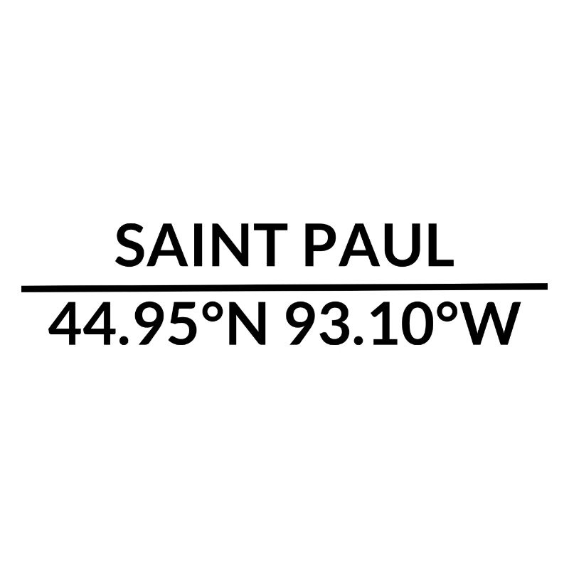 Saint Paul, Minnesota, USA Coordinates