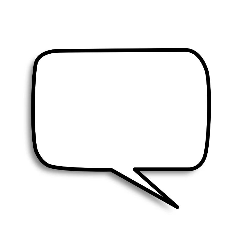 Speech Bubble Shape White