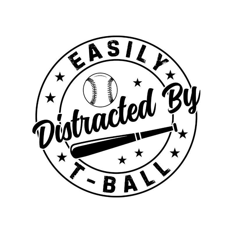 Jeu de teeball - Facilement distrait par le T-ball