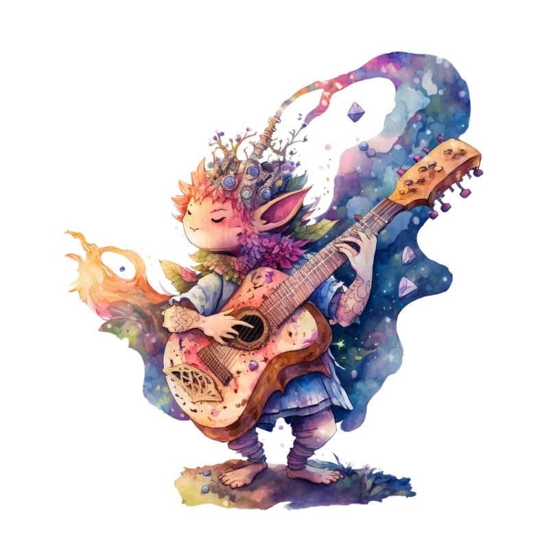 Grandi signore, la musica per chitarra per bambini è divertente FEE