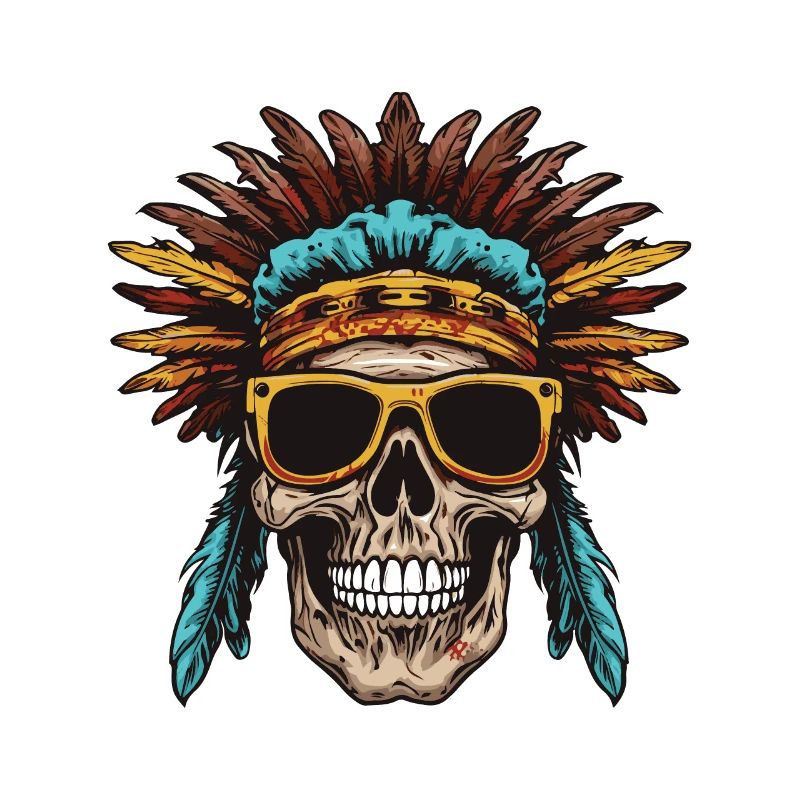 Crâne Apache Indien