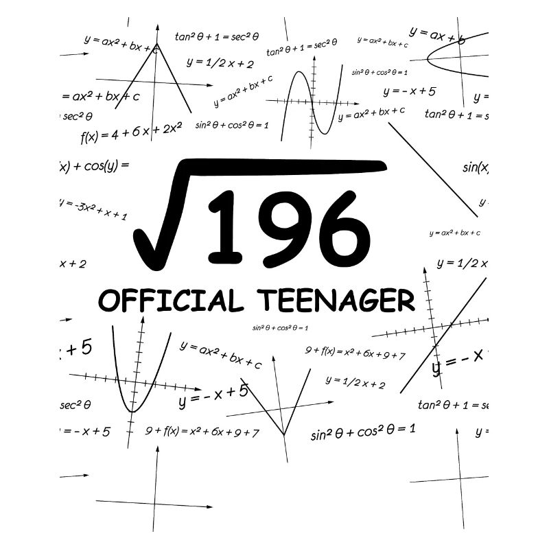 14e anniversaire 14 ans cadeau adolescent maths