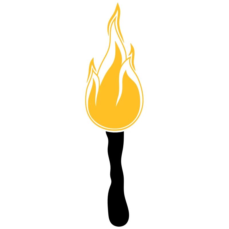 night walk torch light bright fire flame heis
