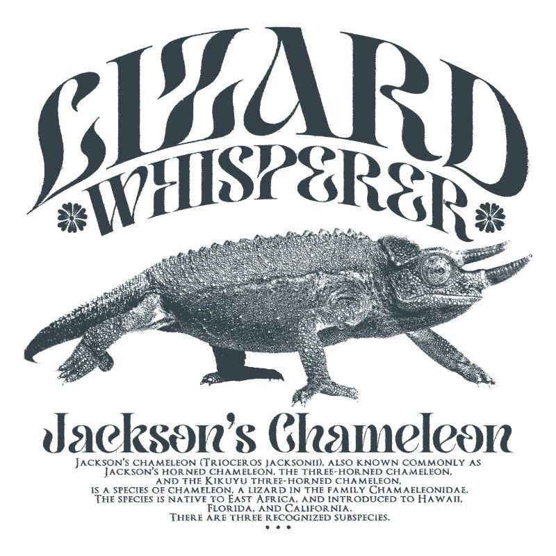 Jackson's Chamäleon Echsenflüsterer