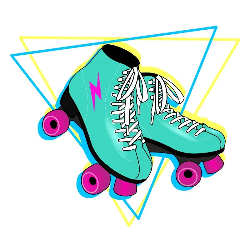 Rollers retro neon