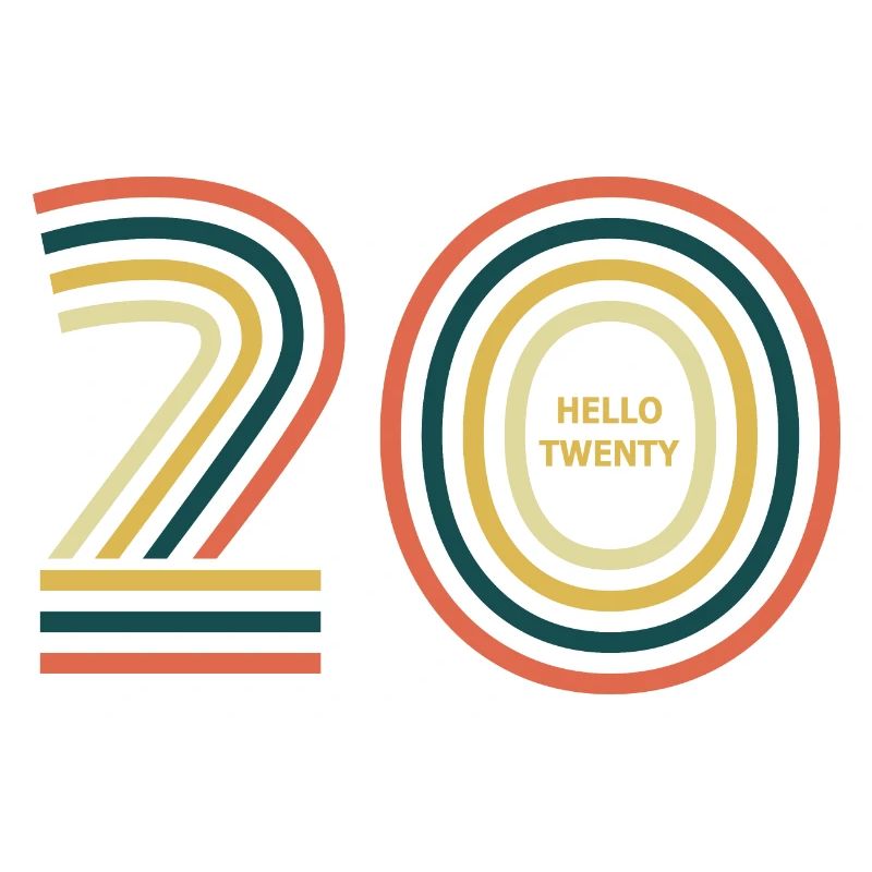 Hallo Zwanzig. 20. Geburtstag