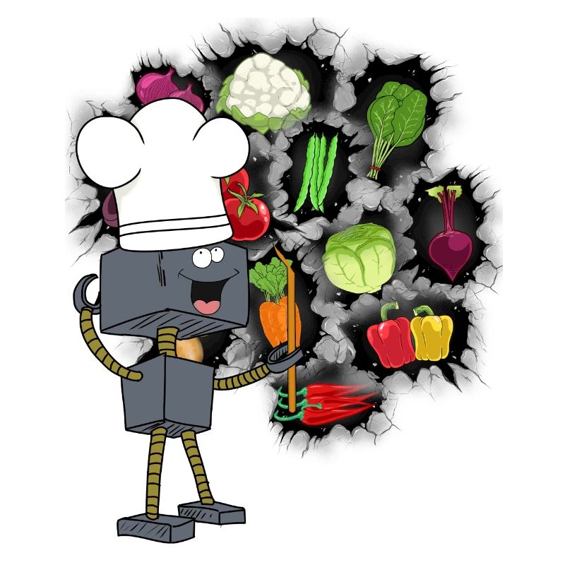 Robot Chef Cooks Cook Kitchen Culinary Arts